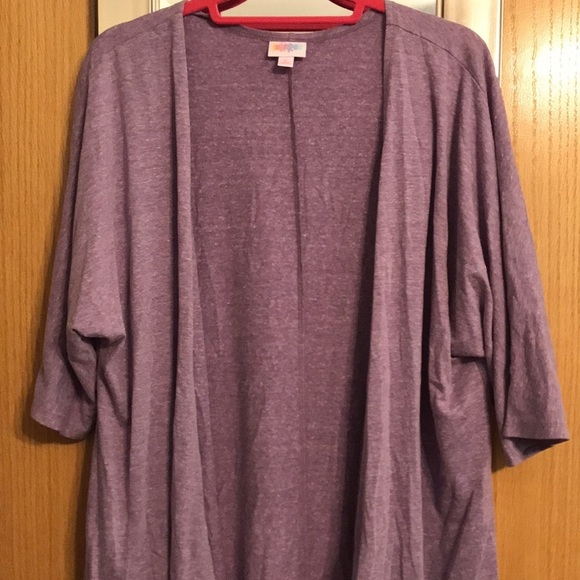 Lilac open front LuLaRoe cardigan size small - Picture 2 of 6